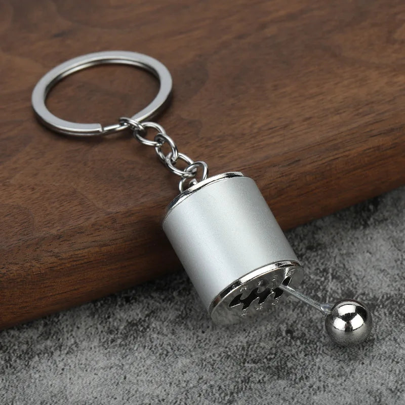 Creative Car Turbo Turbocharger Keychain Metal Automotive Spinning Turbine Keyring Car Interior Accessories for Gift