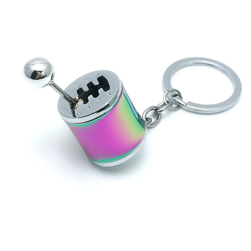 Creative Car Turbo Turbocharger Keychain Metal Automotive Spinning Turbine Keyring Car Interior Accessories for Gift