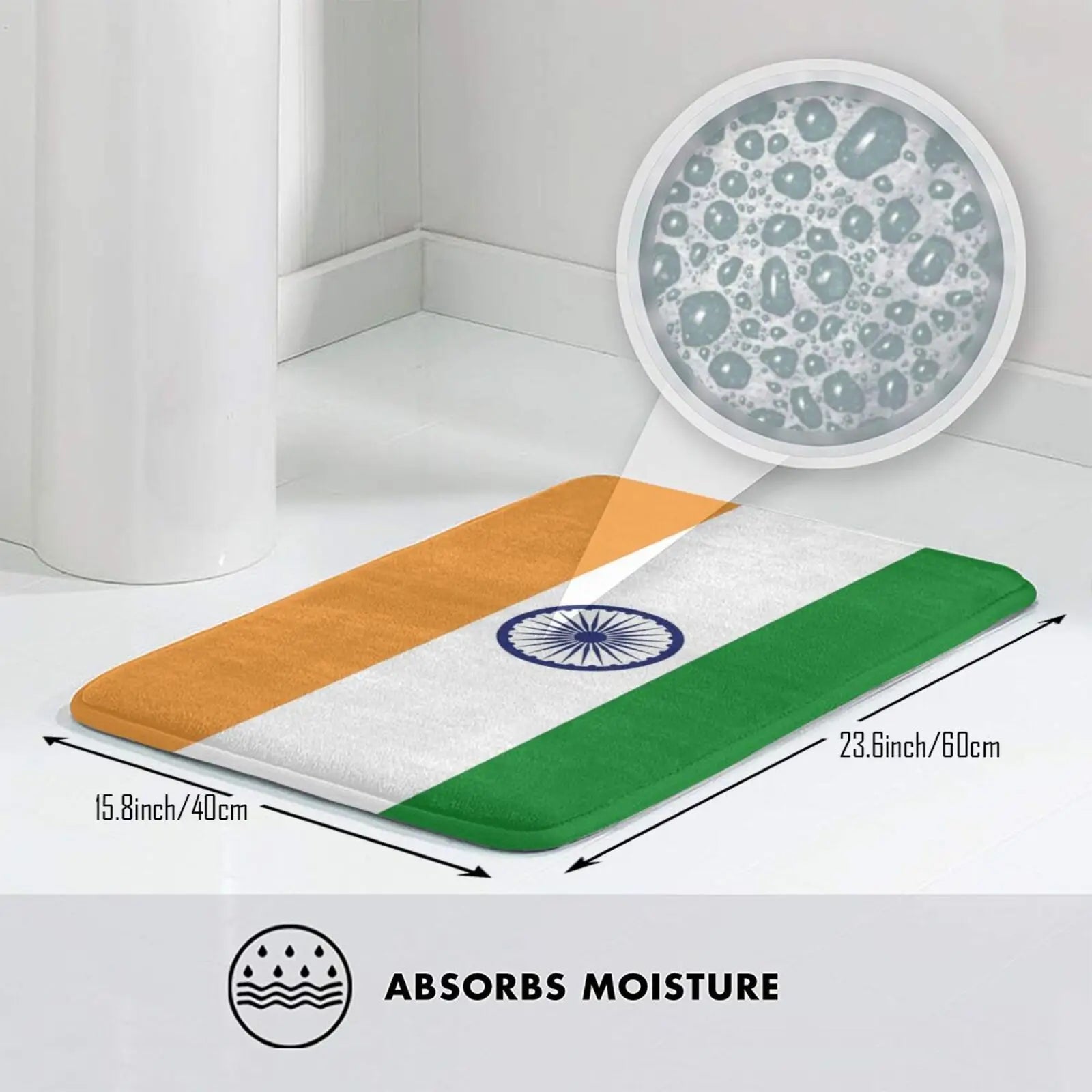 Flag of India Carpet Mat Rug Cushion Soft Flag Flag of India India Flag Indian Flag India Indian Shorlick